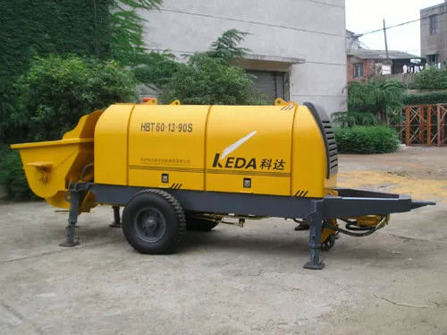 Sturdy HBT60.13.90S Concrete Trailer Pump With Electric Motor 70m3/H Output