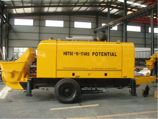 High Power Precision Concrete Pumping HBT80.16.174RS 0.7 m3 Hopper Capacity