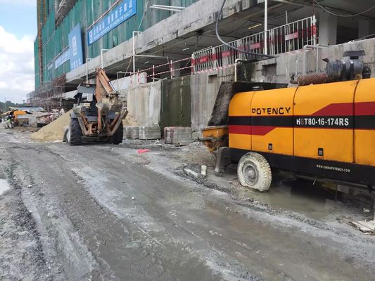 40mm Max Aggregate Size Concrete Pump Max Theoretical Vertical Reach Up To 200m