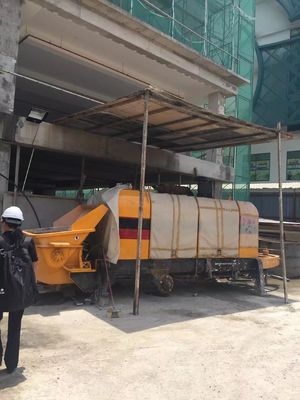 Static Concrete Pump 18MPa Max Theoretical Pressure Trailer Mounted Concrete Pump