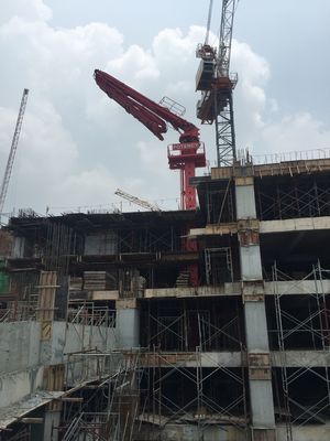 Precise Concrete Placement Boom Max Horizontal Reach 32m Shaft Inner Climbing