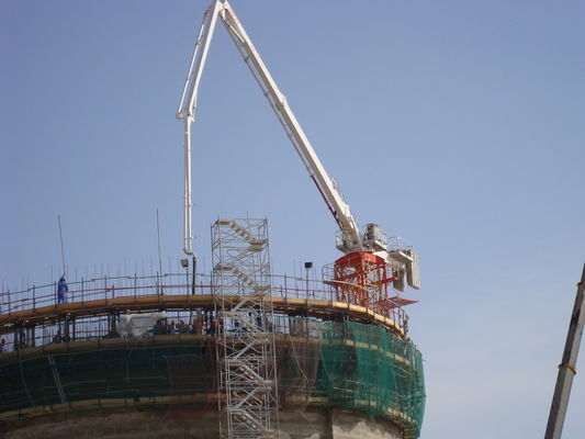 Max Horizontal Reach 38m Concrete Placing Boom Electric Accurate Concrete Placement Boom