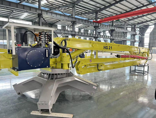 HG21 Spider Concrete Placing Boom 380V / 50Hz Customized Color Outrigger Style