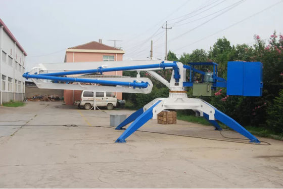 3 Sections Folding Spider Concrete Placing Boom 5.5Kw Hydraulic System Pressure 22Mpa