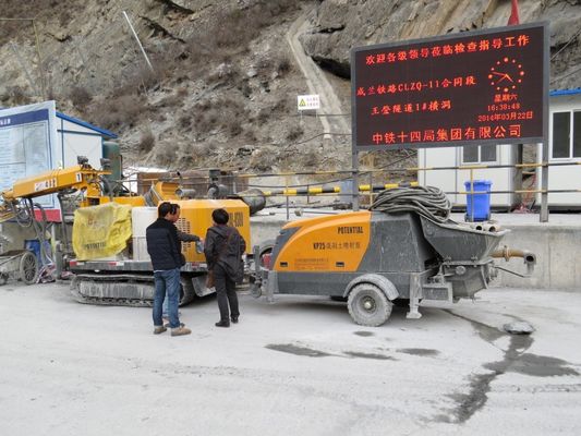Diesel Robotic Sprayed Concrete Machine With High Travelling Speed Of 2.2km/H 4.4km/H