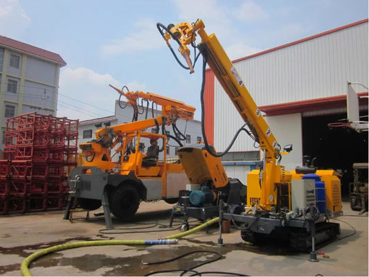 Travelling Speed 2.2 / 4.4km/h Robotic Shotcrete Machine Electric Motor Diesel Engine