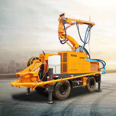Mining Wet Shotcrete Machine Wireless Remote Control With External Air Compressor