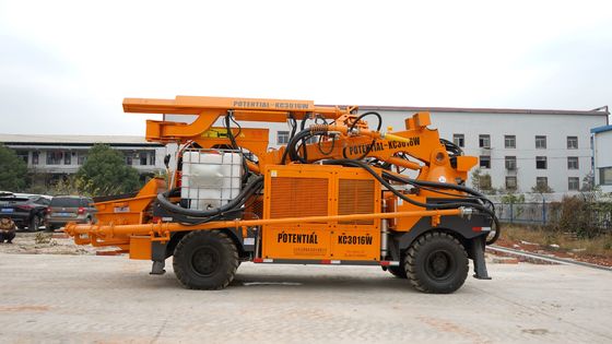 Robotic Shotcrete Spraying Machine 20km/h 4 Cylinder Liquid Cooled Diesel Engine