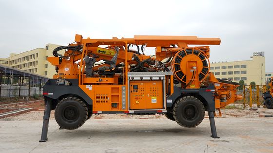 4 Cylinder Liquid Cooled Diesel Engine Robotic Shotcrete Machine 7410x2200x3200mm
