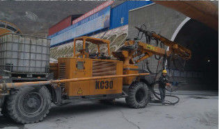 Travelling Speed 0 - 20km/H Robotic Shotcrete Machine 4 Wheels Driving / Steering / Crab