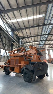 4 Wheels Driving / Steering / Crab Robotic Shotcrete Machine Travelling Speed 0 - 18km/H
