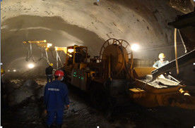 4 Wheels Driving / Steering / Crab Robotic Shotcrete Machine Travelling Speed 0 - 18km/H