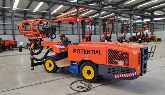 Telescope Drill And Anchor Rod Jumbo With 1800mm Bolt Length 7.5Kw Impact Frequency