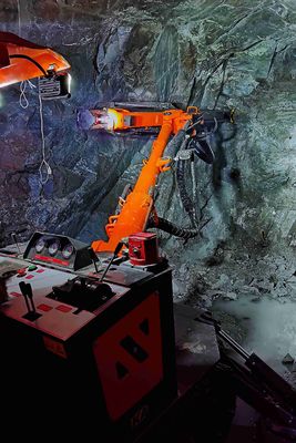 47.6kw Hydraulic Jumbo Rock Drilling Machine With Articulated Chassis Structure