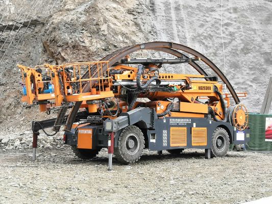 Max Operating Height 13m Arch Installation Trolley 13 KW Rock Drill Power