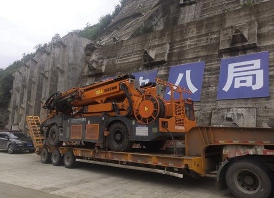 Tunnel Construction Arch Installation Trolley 13kw Rock Drill Arch Installation Carrier