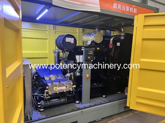 Industrial Intelligent Cement Mixer Drum Cleaning Machine For Heavy Duty Blast Cleaning