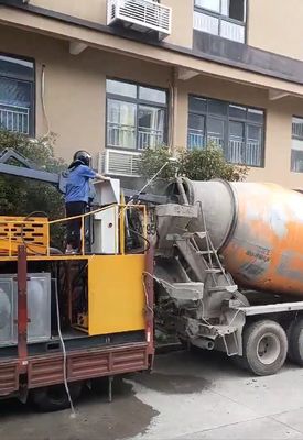 Water Tank 500L Cement Mixer Drum Cleaning Machine Max Water Flow 90L/Min