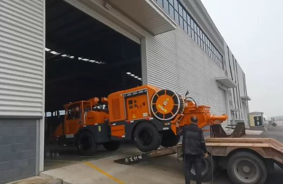 Cummins Engine Robotic Shotcrete Machine Precise Shotcreting with Articulated Steering Drive UPS-20J