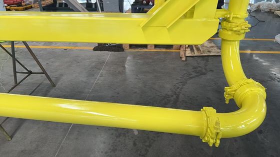 Construction HG12 Concrete Placing Boom With 360° Slewing Angle And 133mm Pipe Diameter