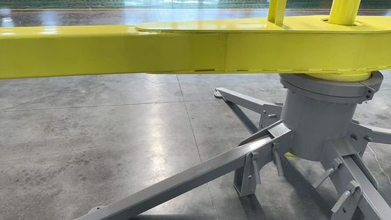 12m Max Horizontal Reach Concrete Placing Boom equipped with 360° Slewing Angle and Manual Type Concrete Spiders