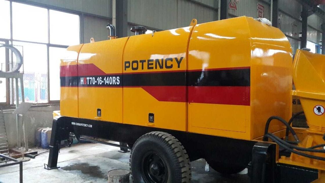 Diesel Power Type Concrete Static Pump With 16Mpa Max Theoretical Pressure