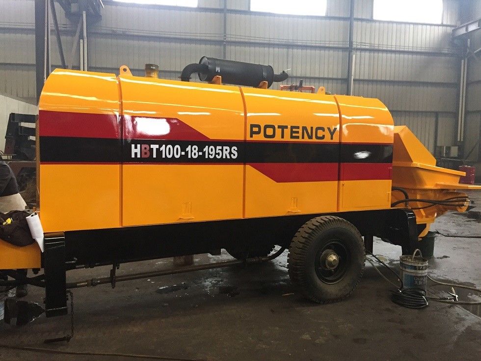 Drag Type Concrete Pump With Max Aggregate Size 50mm Open Circuit Hydraulic System