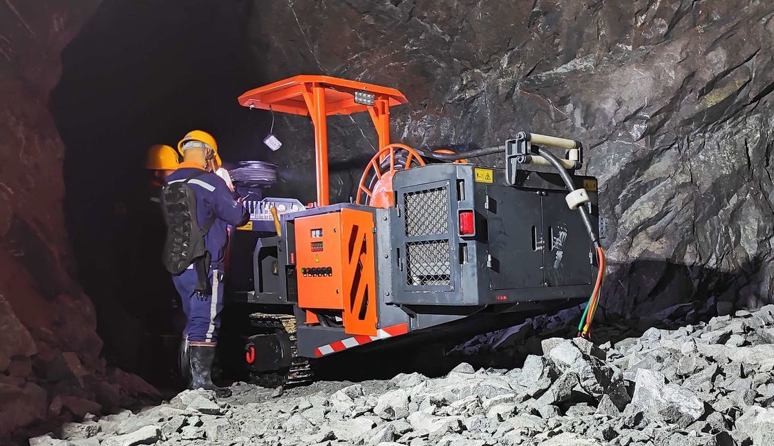2.7m Hole Depth 7.5Kw Jumbo Rock Drill Impact Frequency For Underground Mining