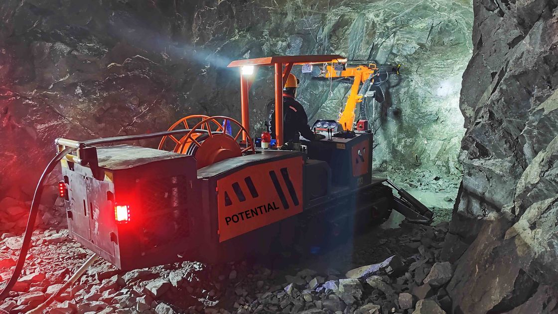 47.6kw Anti Jamming Jumbo Rock Drill Automatic Stop Of Impact At The End Point