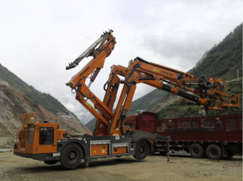13KW Rock Drill Power Arch Installation Cart For 33mm - 64mm Drilling