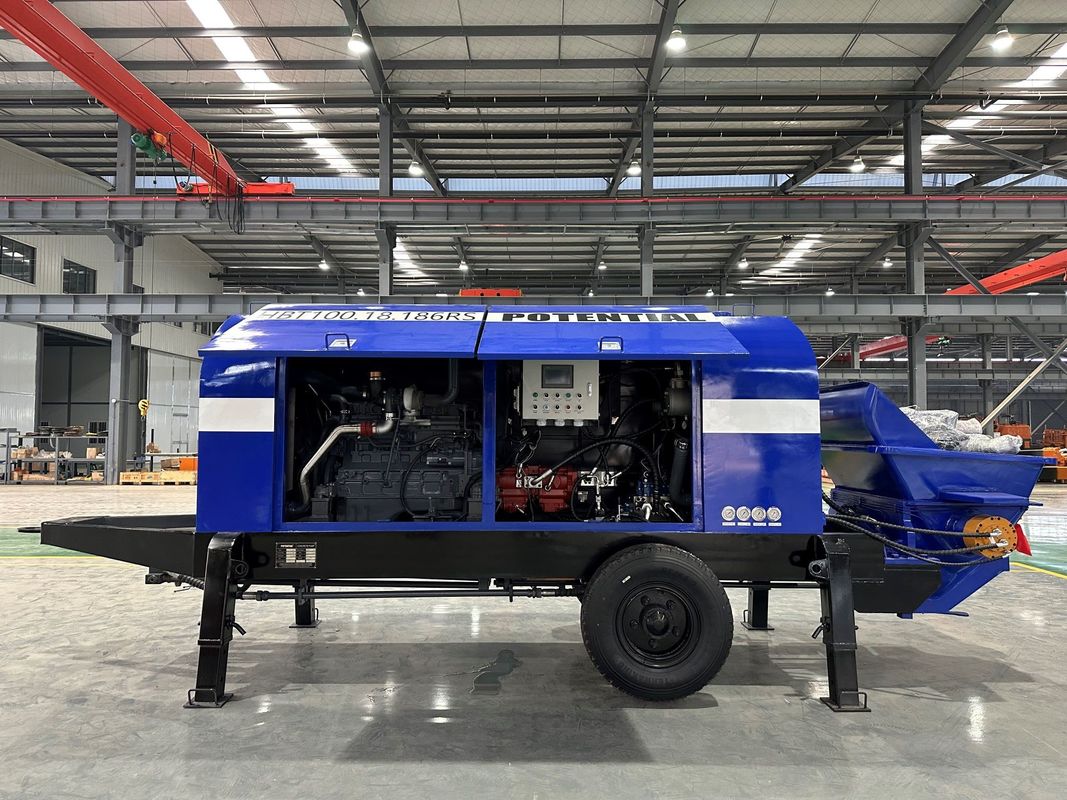 Max. Theoretical Vertical Reach 180m Stationary Concrete Pump for Your Construction Projects