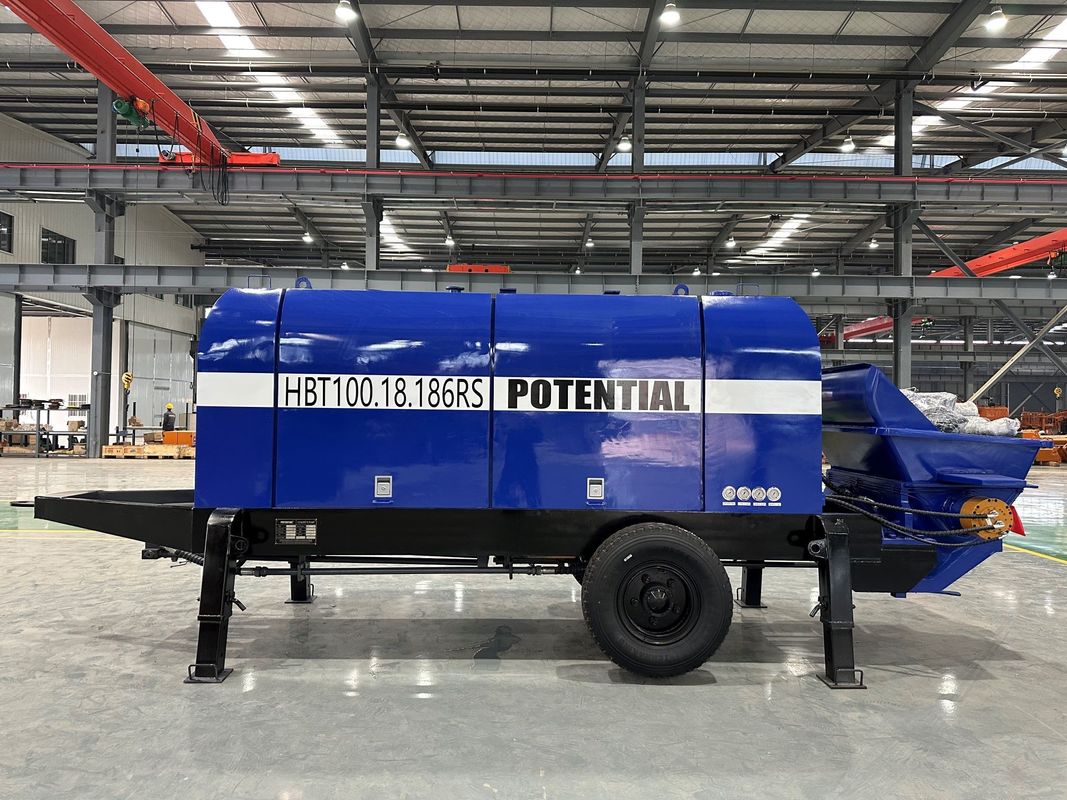 Φ200 Delivering Cylinder Trailer Concrete Pump for 180m Max. Theoretical Vertical Reach Applications