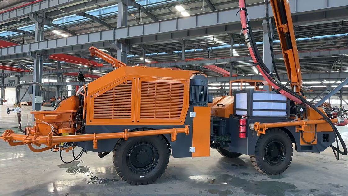 Robotic Shotcrete Spraying Machine UPS-20J with 20m3/h Capacity and 8.5m Shotcrete Distance Powered by Cummins Engine