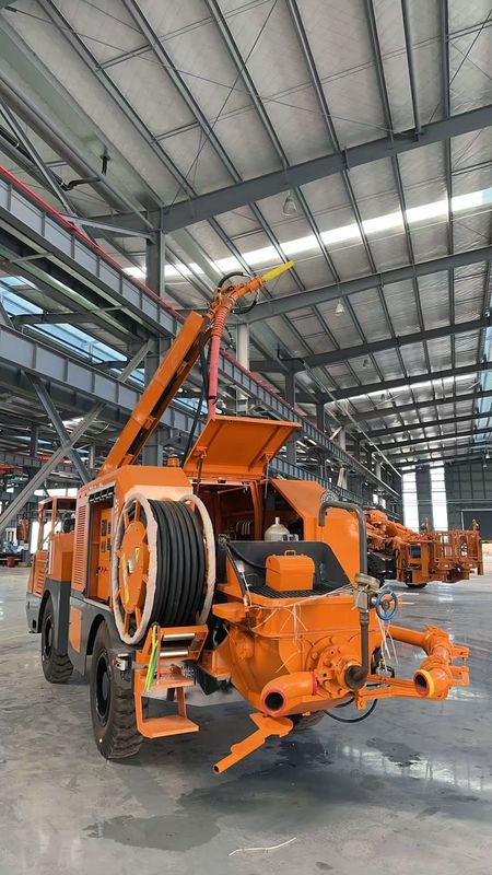 Advanced Automated Concrete Spraying System with Scalable Arm Frame Form and 20 Cubic Meters Per Hour Shotcrete Capacity Mining UPS-20J