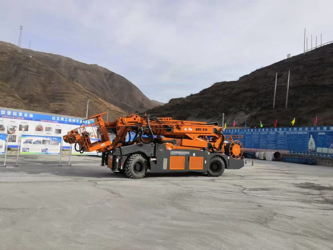 Max. Depth of Anchor Cable 10m Anchor Bolting and Grouting Equipment with 18Kw Rock Drill Power