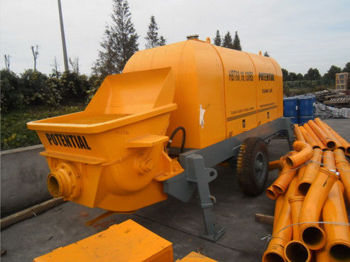 Pressure 1400rpm Stationary Diesel Concrete Trailer Pump With Model HBT60.16.130RS