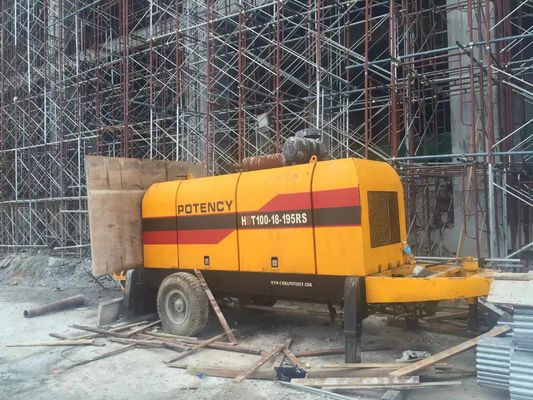 Durable Stationary Concrete Pump Diesel Electric Open Circuit Hydraulic System
