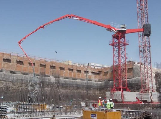 HG36 Tower Climbing Concrete Placing Boom Stationary Height 40m Customized
