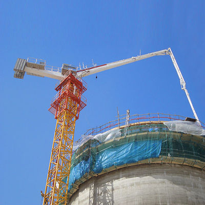 Electric Tower Type Concrete Placement Boom Stepless Speed Control Minimized Impact Force