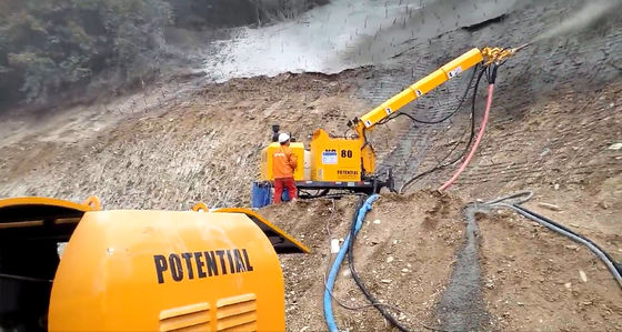 Motor Powered Robotic Wet Concrete Sprayer With 14 MPa Working Pressure