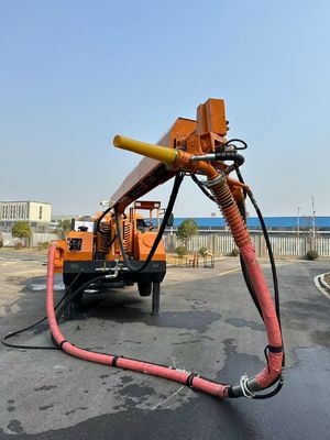 4 Wheels Driving Articulated Steering Robotic Shotcrete Machine 20m3/h Max Output