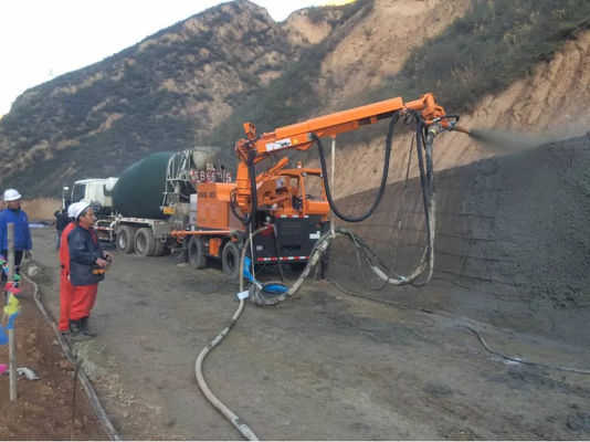 Mining Wet Shotcrete Machine Wireless Remote Control With External Air Compressor