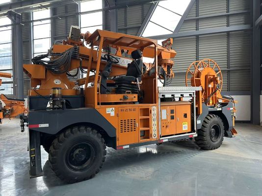 60KW / 2200rpm Robotic Shotcrete Machine With 4 Wheels Driving And Steering