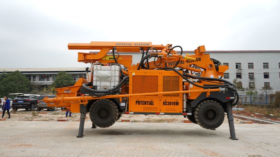 Travelling Speed 0 - 20km/H Robotic Shotcrete Machine 4 Wheels Driving / Steering / Crab