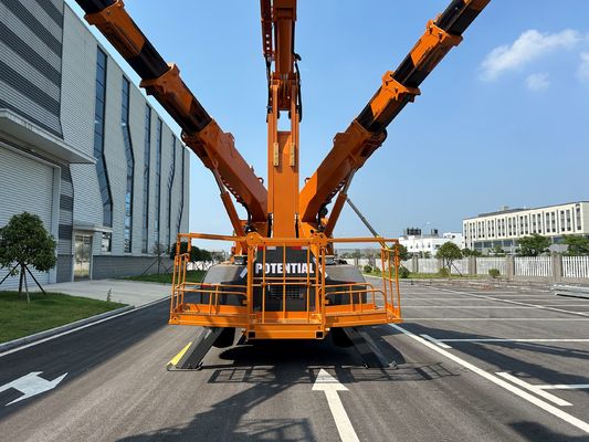 Engineering Arch Installation Cart 4 Rubber Tires 125KW / 2200rpm Diesel Engine