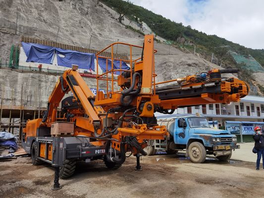 Multifunction Drilling Anchoring Grouting Equipment With 16.5Kw Rock Drill Power