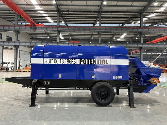 Φ200 Delivering Cylinder Trailer Concrete Pump for 180m Max. Theoretical Vertical Reach Applications